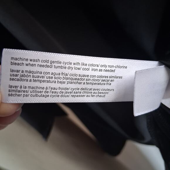 Eloquii NWT Women Black Halter Neck Drape Sleeve Dressy Party Formal Blouse-26 - Picture 6 of 7